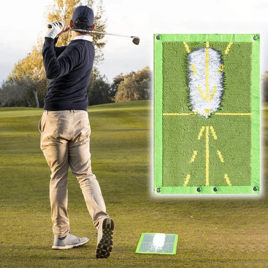 Golf Swing Trainer Mat with Impact Feedback