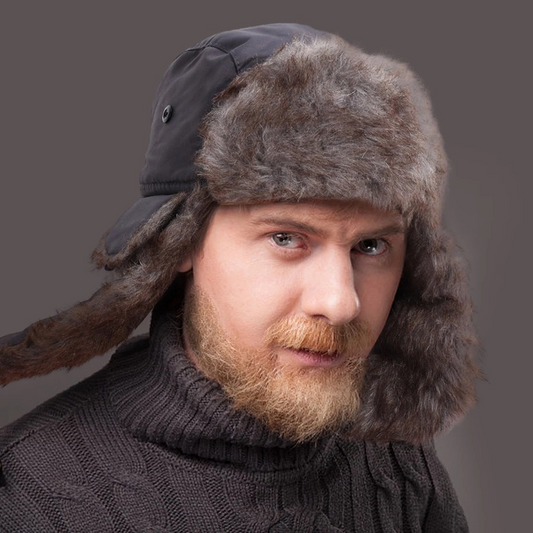 Warm Faux Fur Winter Hat with Ear Flaps