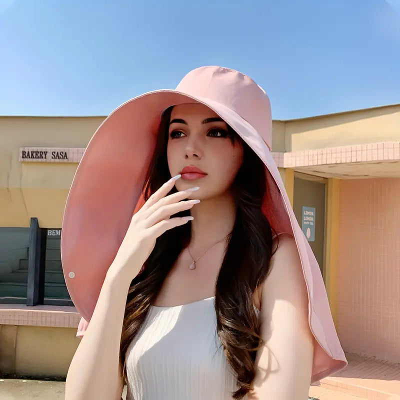 Women's Stylish Wide-Brim Sun Hat