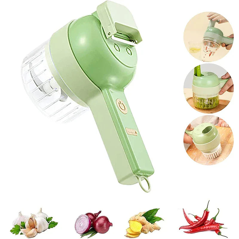 Electric 4-in-1 Food Chopper