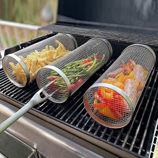 BBQ Grill Basket in Stainless Steel