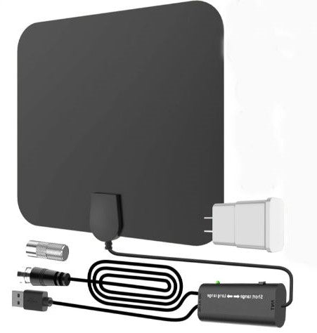 High-powered indoor HDTV antenna with 300-mile range