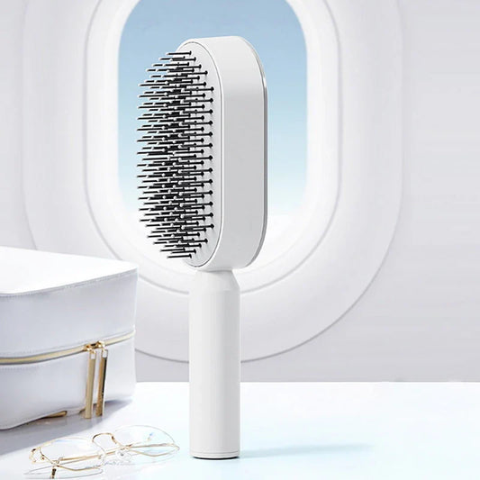 Hairbrush that cleans itself