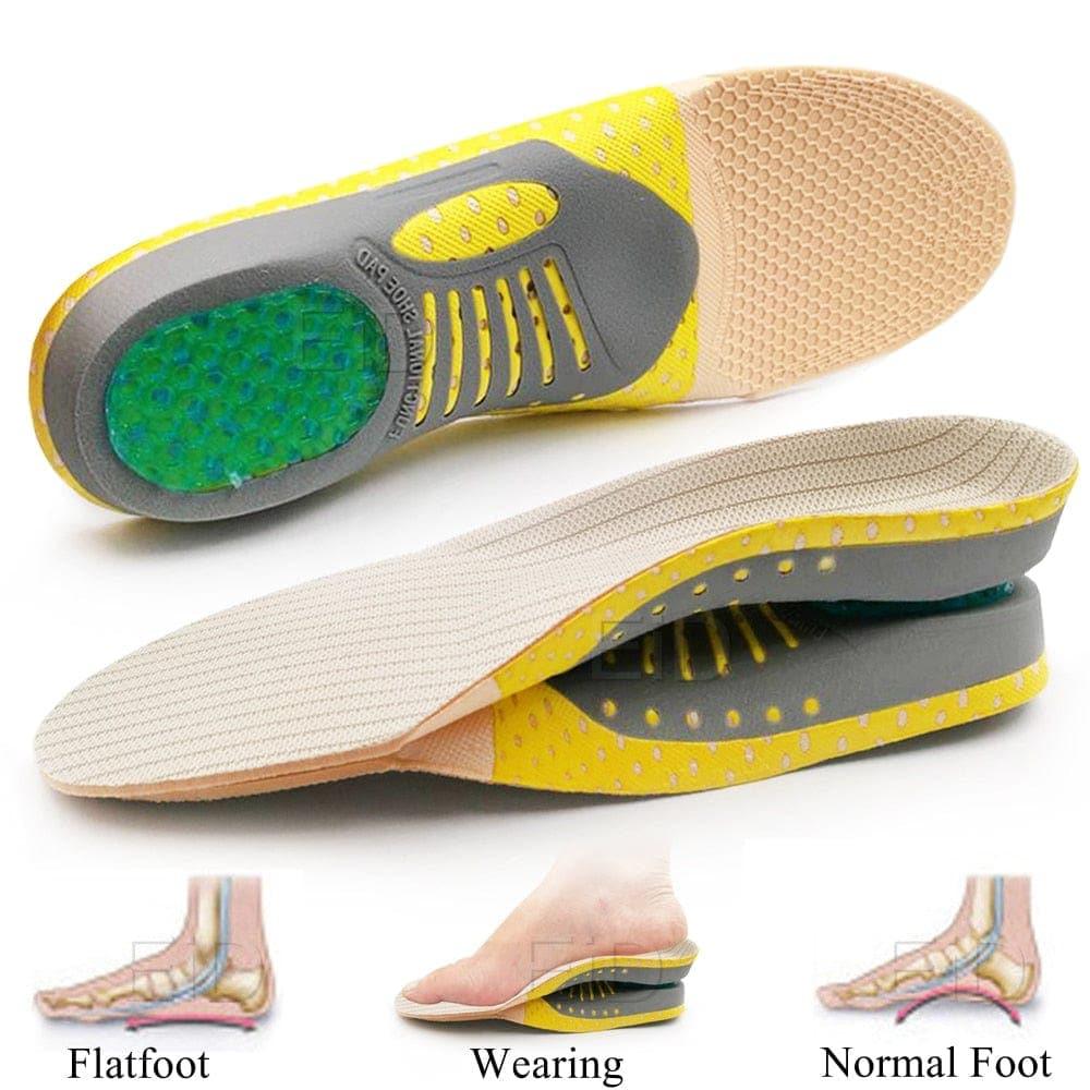 Comfortable Gel Insoles with Arch Support for Plantar Fasciitis Relief