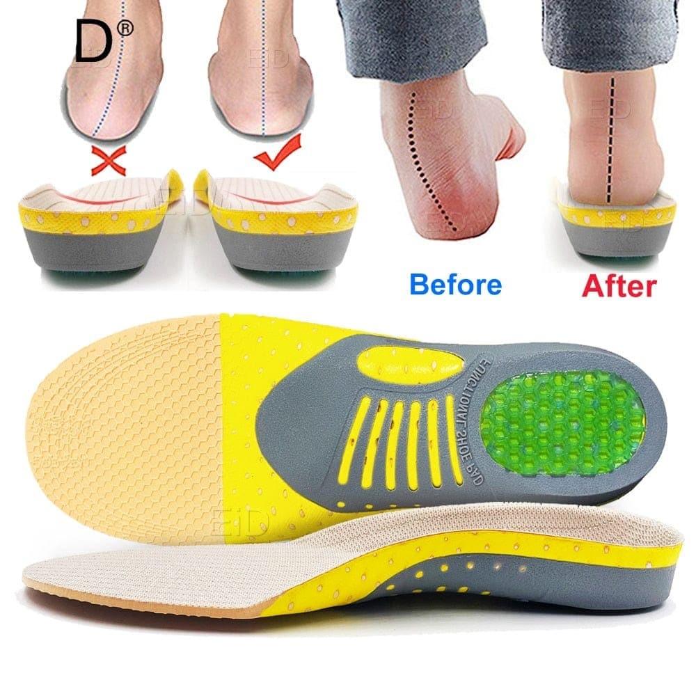 Comfortable Gel Insoles with Arch Support for Plantar Fasciitis Relief