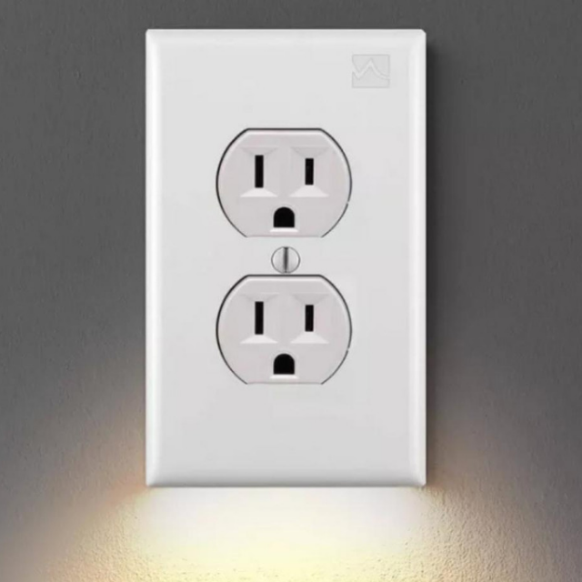 LED Night Light with Dual Outlet