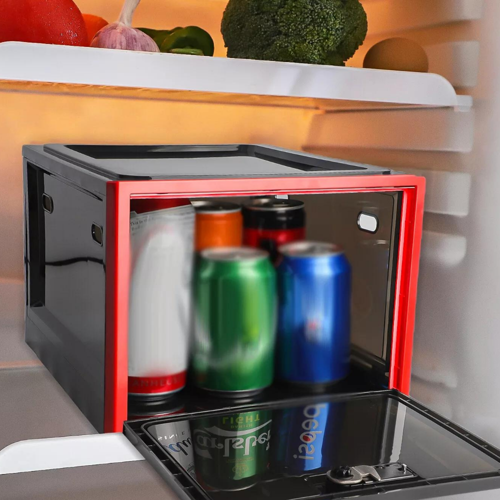 Secure, Sturdy Refrigerator Storage Bin