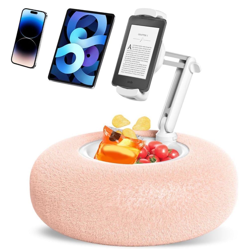 Cozy Phone & Snack Holder Pillow