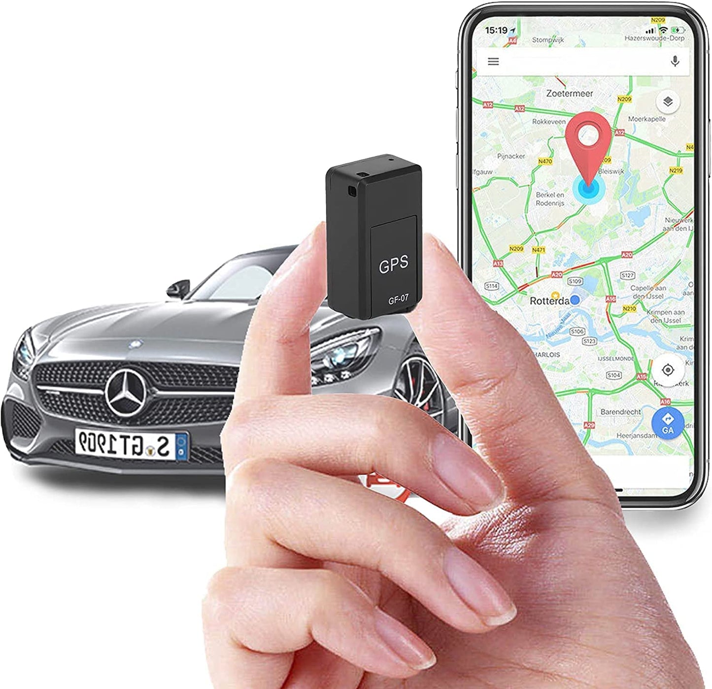 Compact Magnetic GPS Tracker for Cars and Trucks