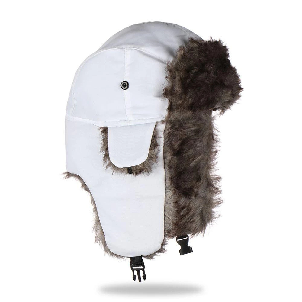 Warm Faux Fur Winter Hat with Ear Flaps