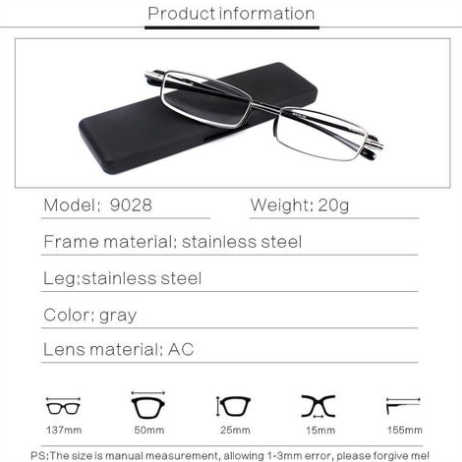 Foldable Reading Glasses for Men and Women