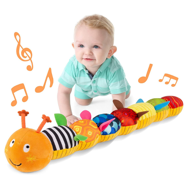 Soft Caterpillar Baby Toy with Rattle