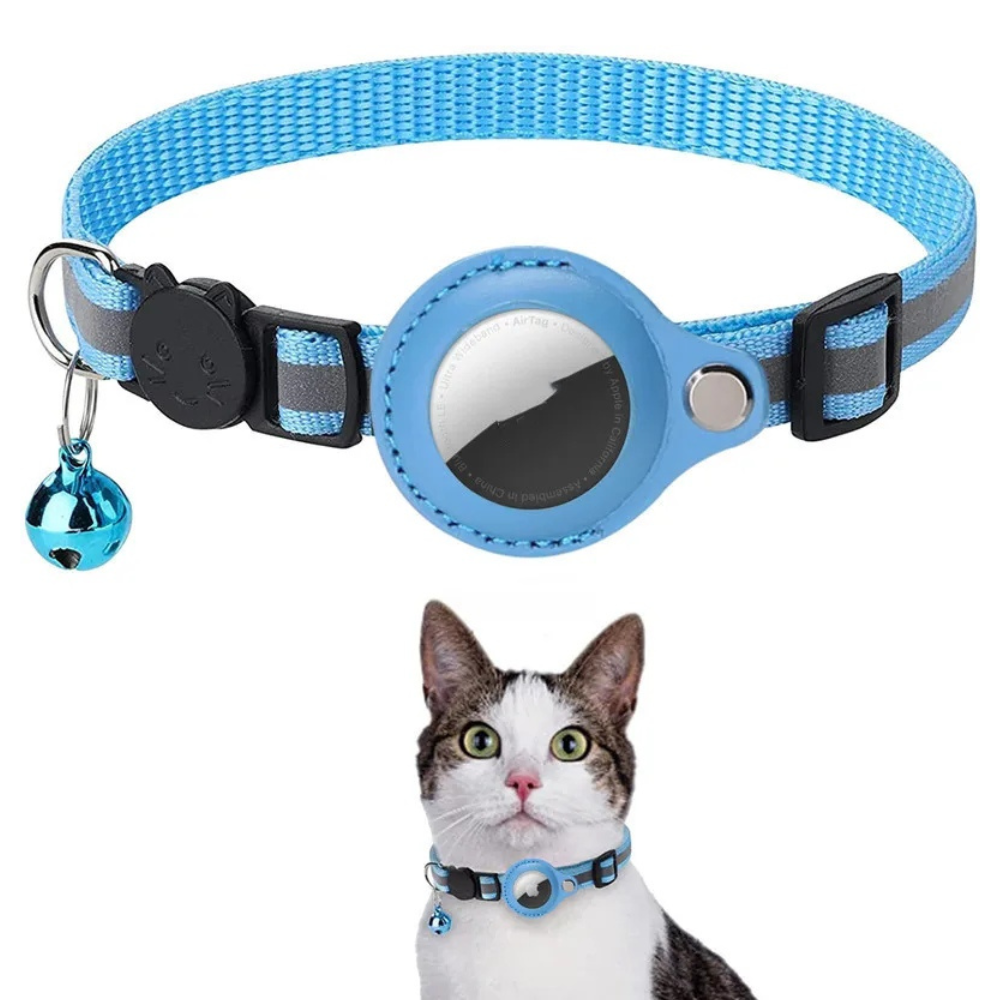 Reflective Waterproof AirTag Pet Collar Holder