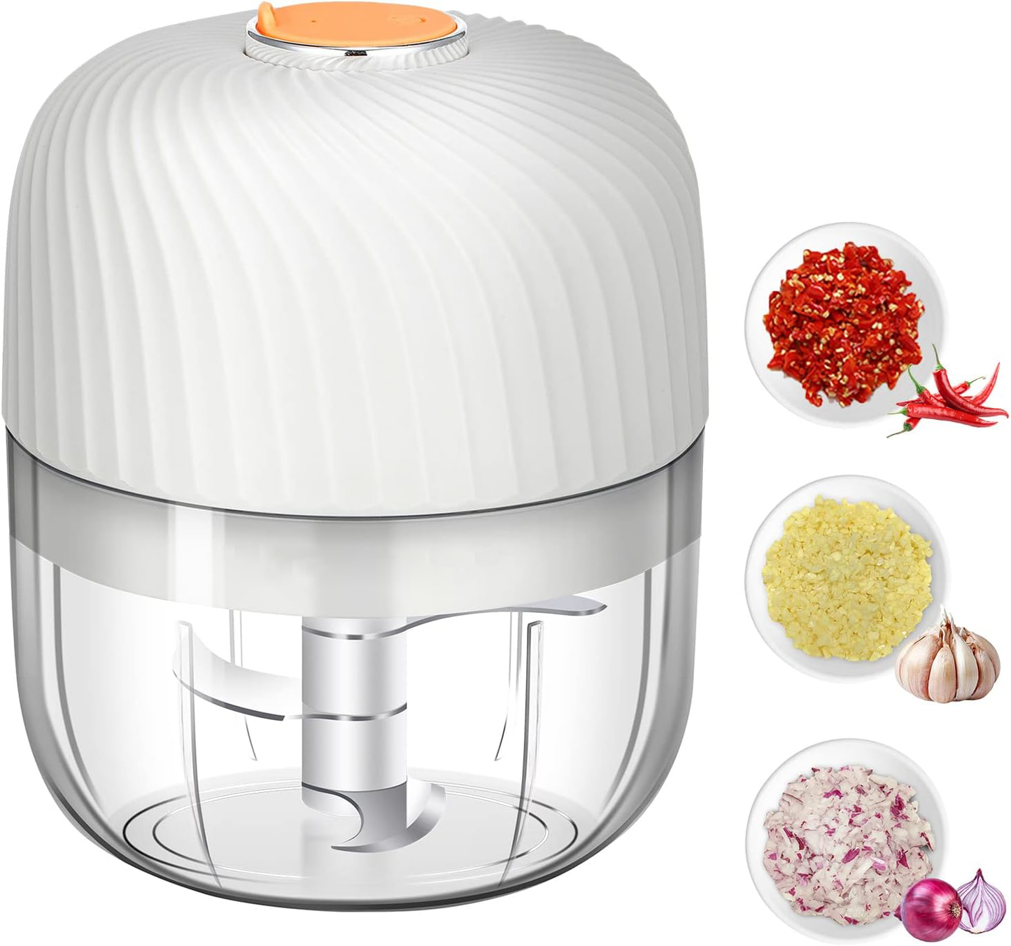 Electric Food Chopper for Garlic, Onion, and Chili