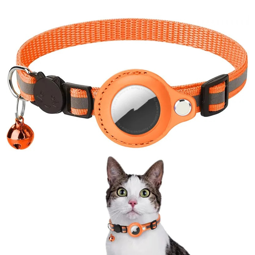 Reflective Waterproof AirTag Pet Collar Holder