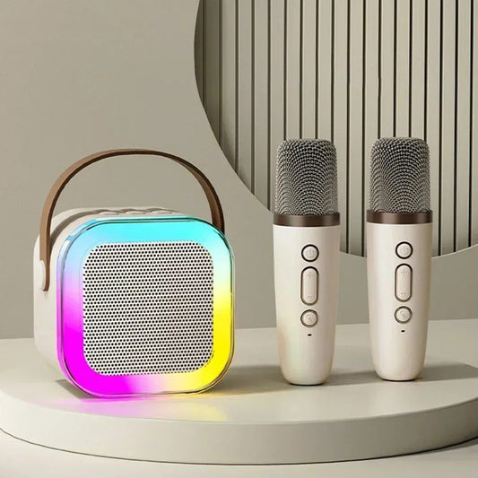 Portable Karaoke System with Dual Microphones