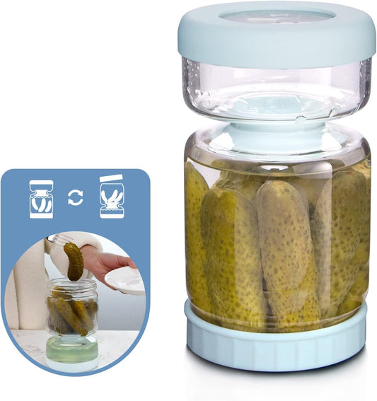 Pickle Jar with Glass Divider