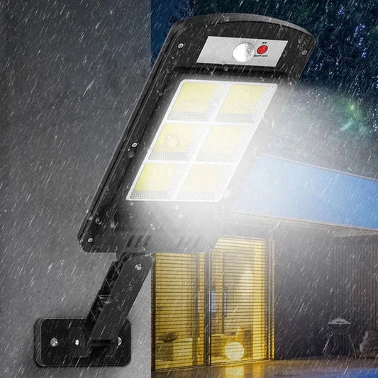 Solar-powered LED outdoor light