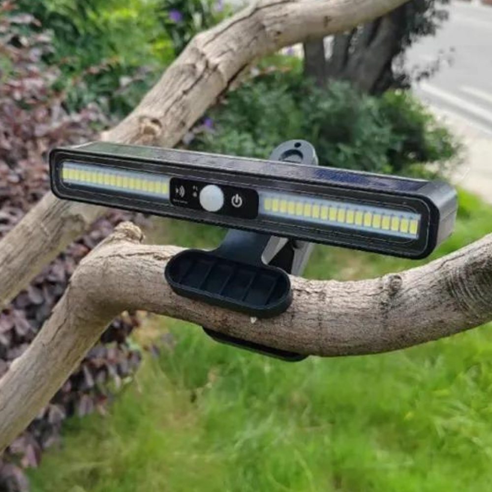 Solar-powered outdoor garden light