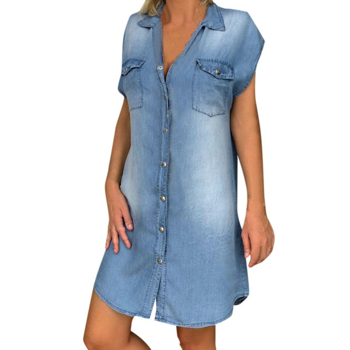 Straight Denim Dress