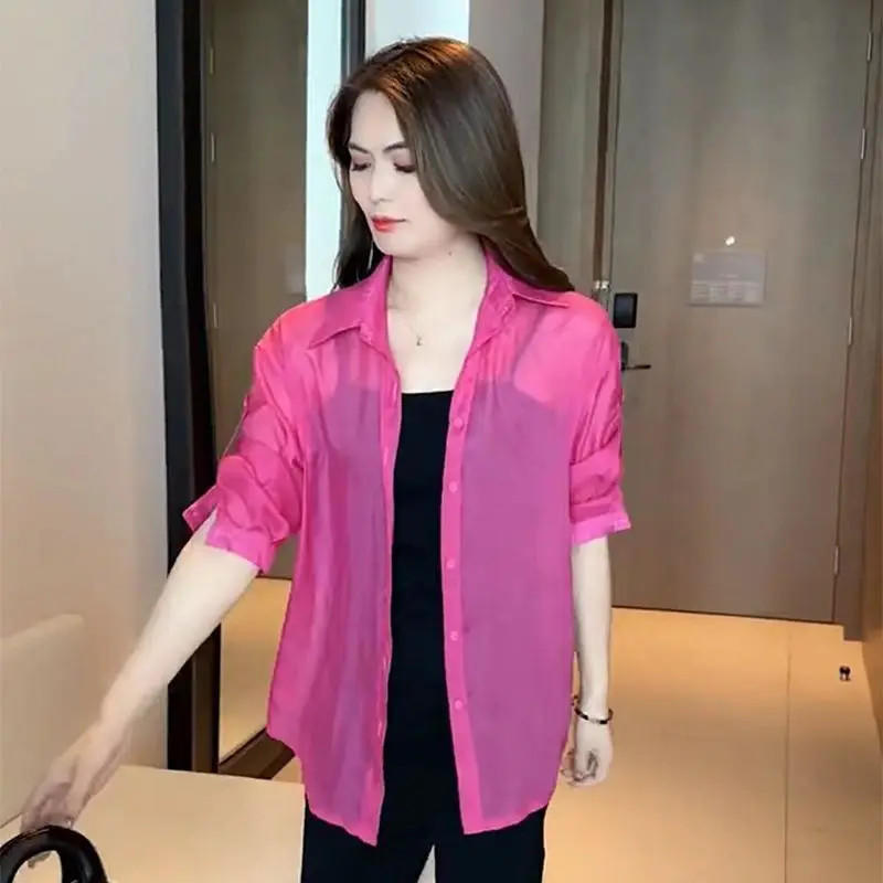 Simple Silk Chiffon Blouse