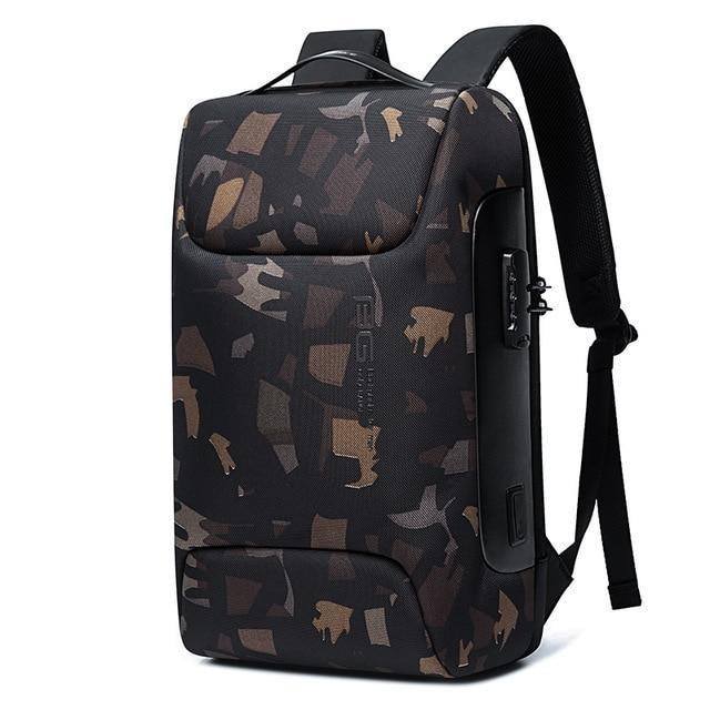 Water-resistant secure backpack