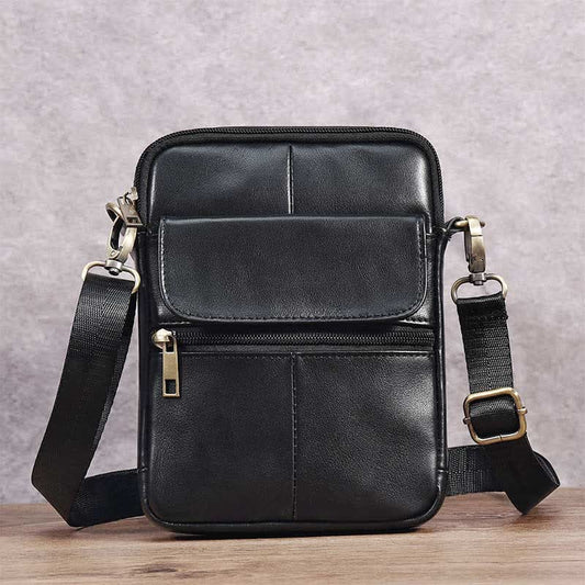 Men's Leather Small Shoulder Bag