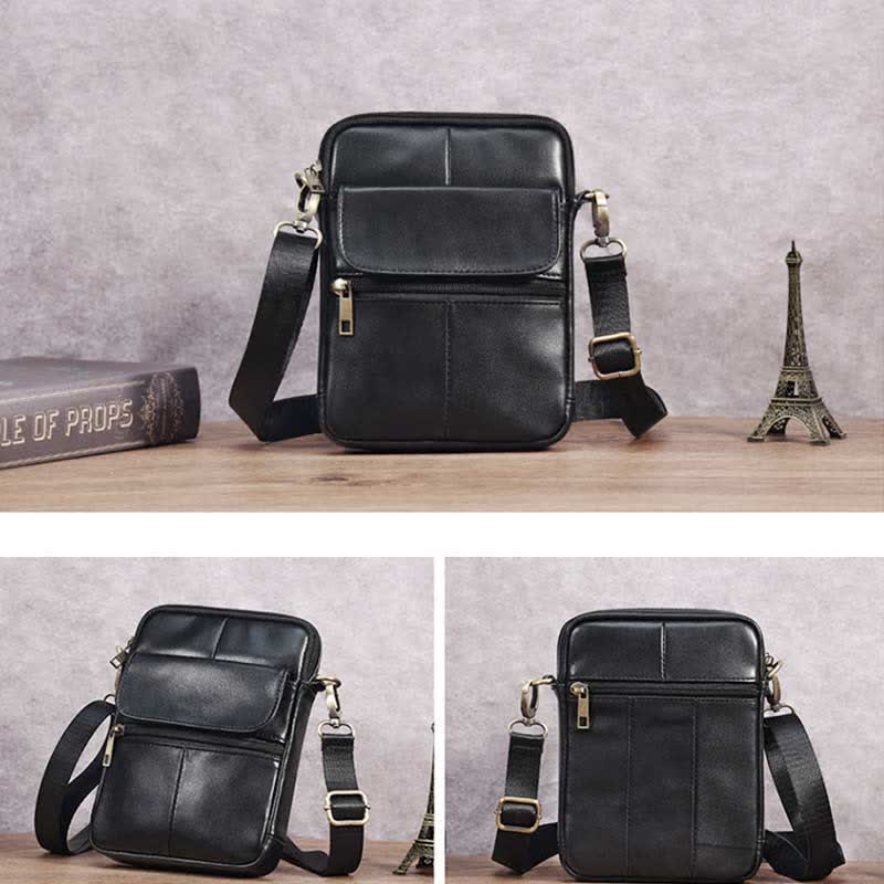 Men's Leather Small Shoulder Bag