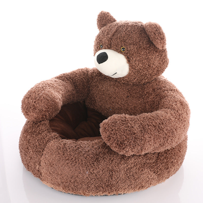 Cozy Bear Dog Bed for Winter