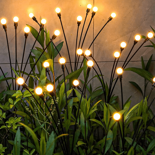 Solar-Powered Firefly Garden Lights