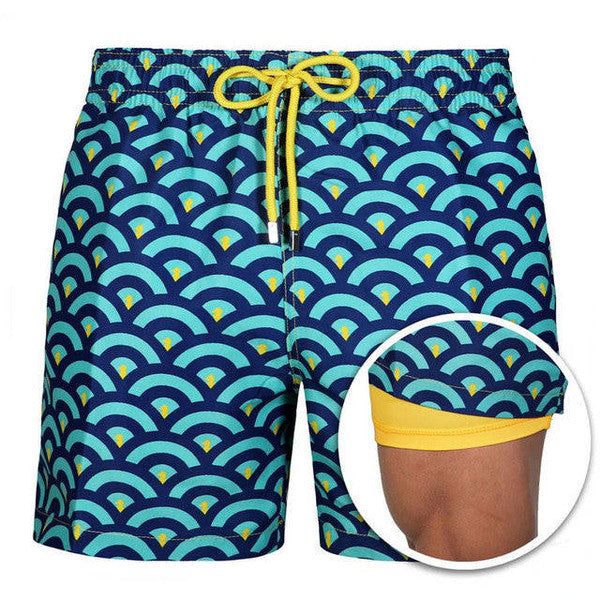 Lined swim shorts