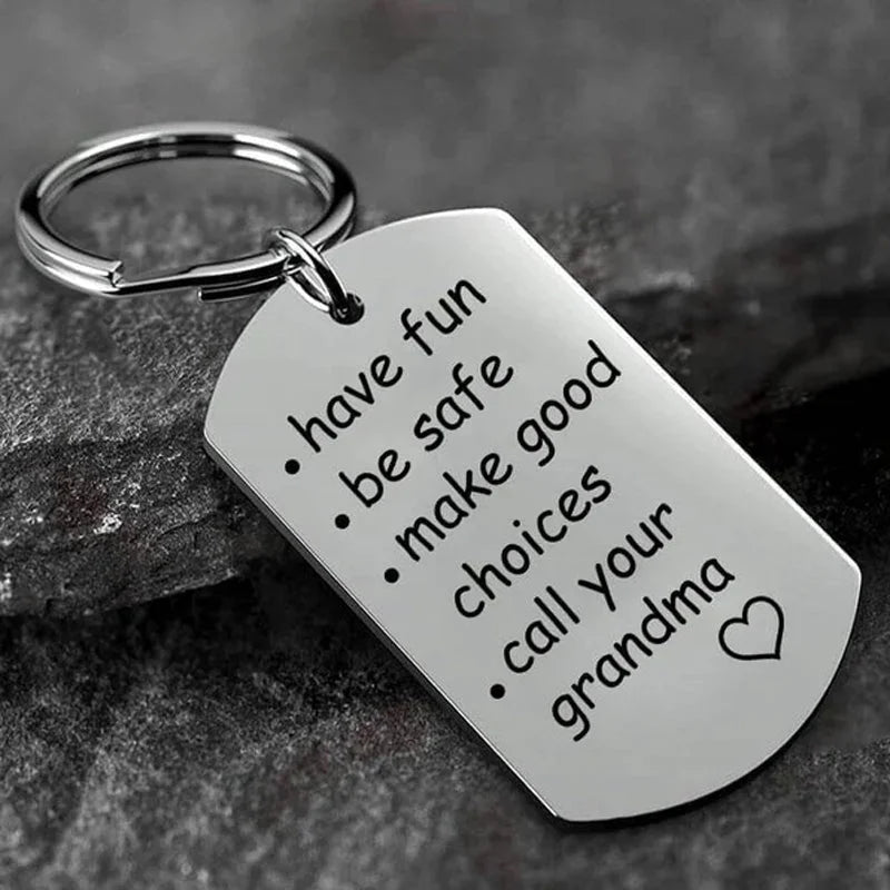 Stainless Steel Keychain Reminder Gift