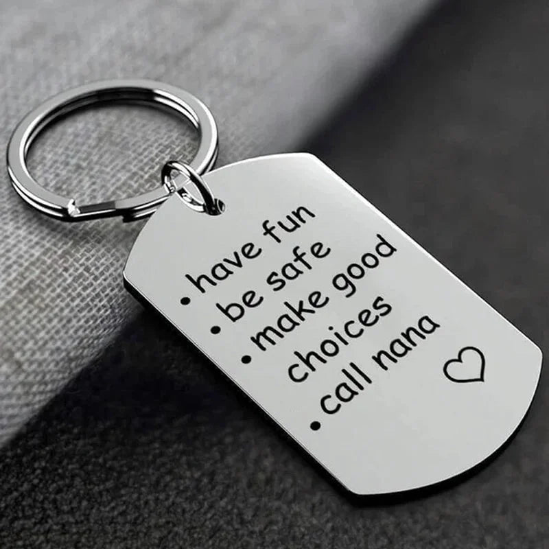 Stainless Steel Keychain Reminder Gift