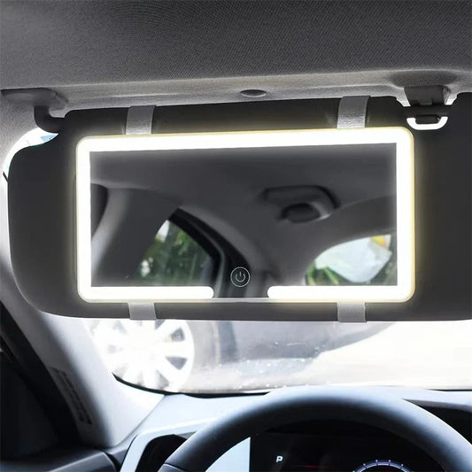 Illuminated Car Visor Mirror