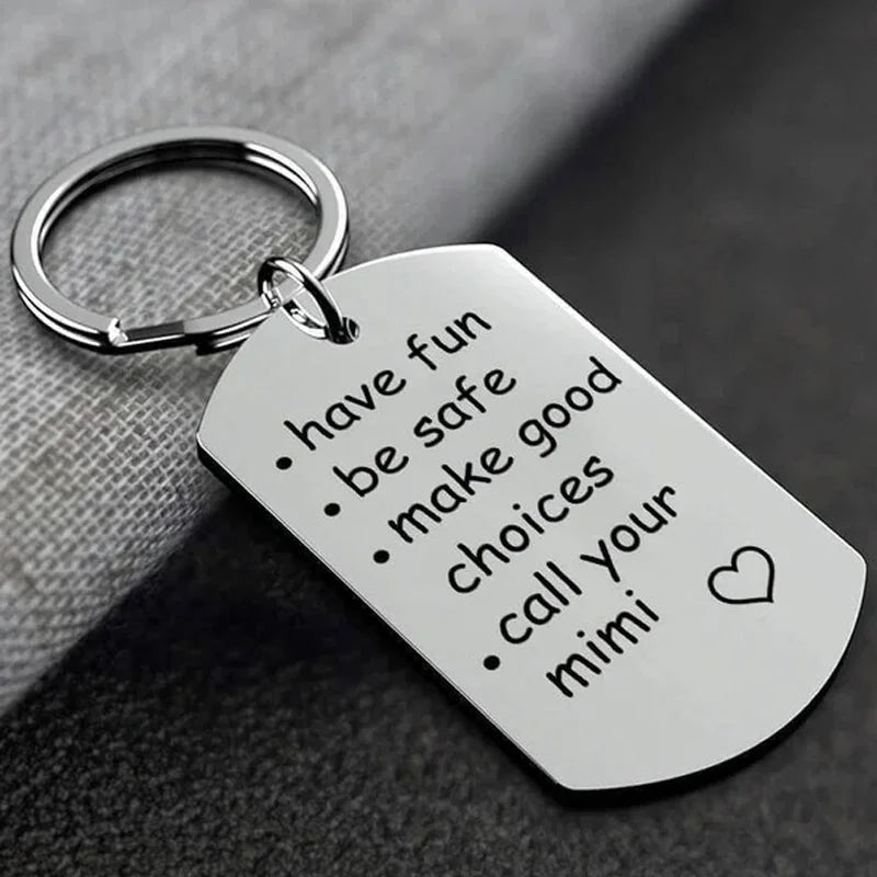 Stainless Steel Keychain Reminder Gift