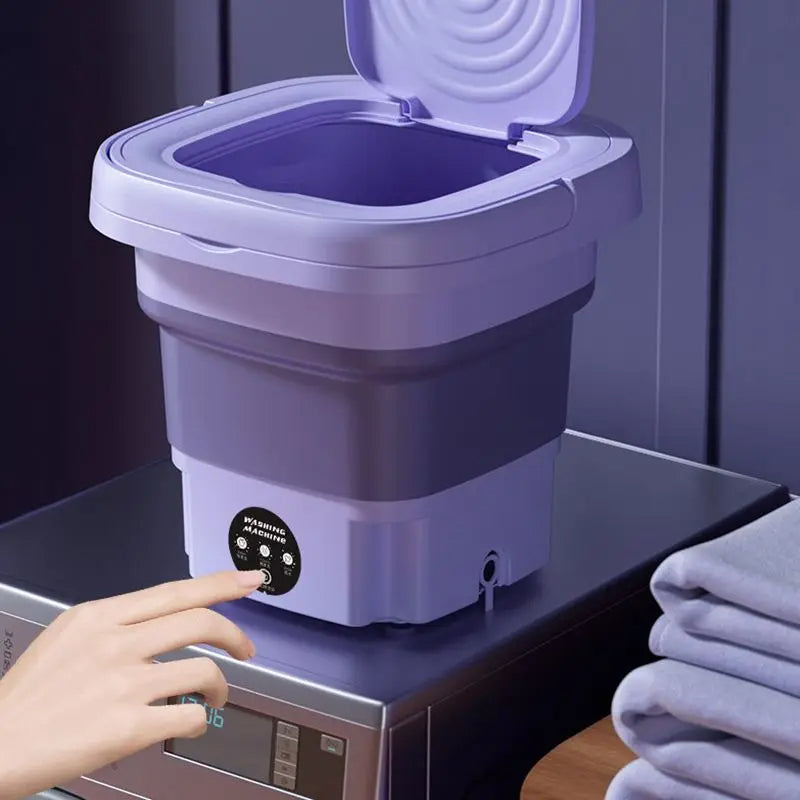 Portable Foldable Washing Machine with Spin Cycle