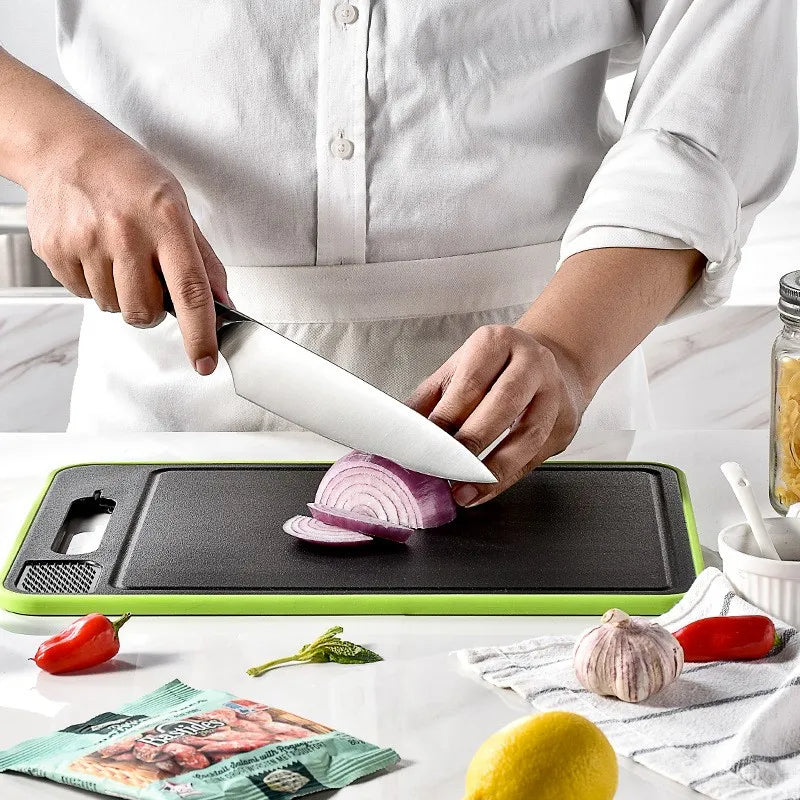 Multi-functional Cutting Board with Thawer and Sharpener