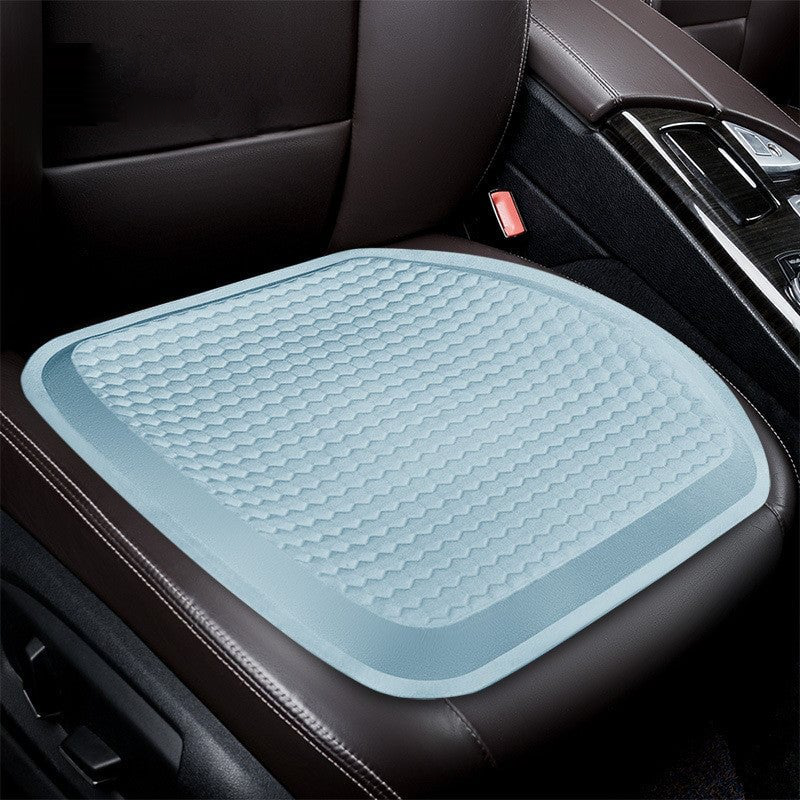 Gel-cooled car seat cushion