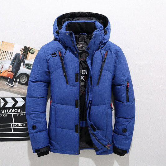 Down-filled insulated jacket