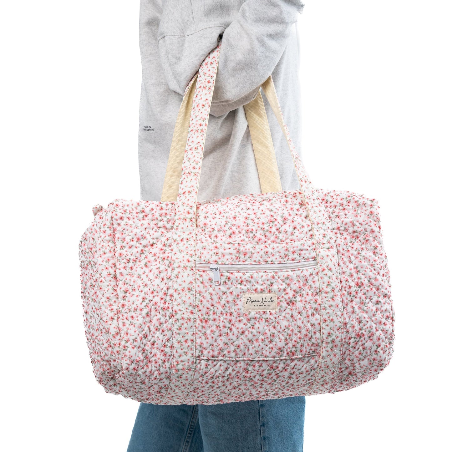 Travel Duffel Bag with Peony Design