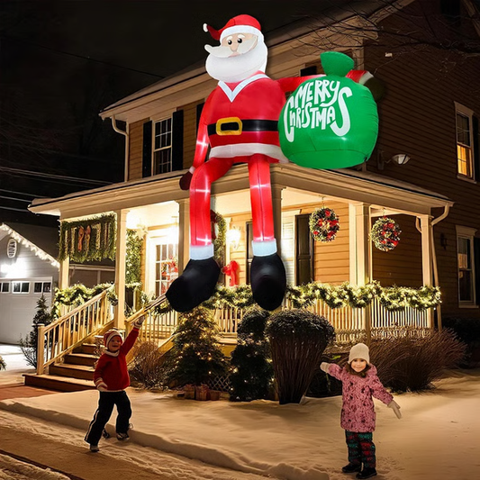 Large Inflatable LED Santa for Christmas Outdoor Display