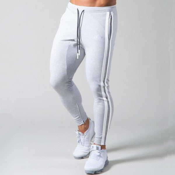 Fitted joggers with banded cuffs