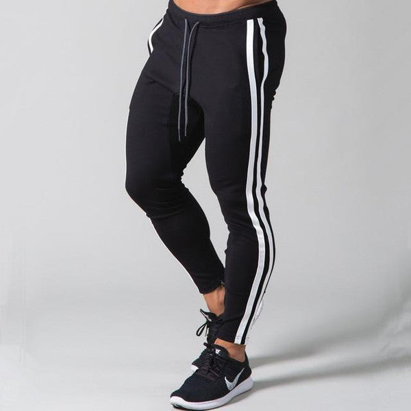 Fitted joggers with banded cuffs