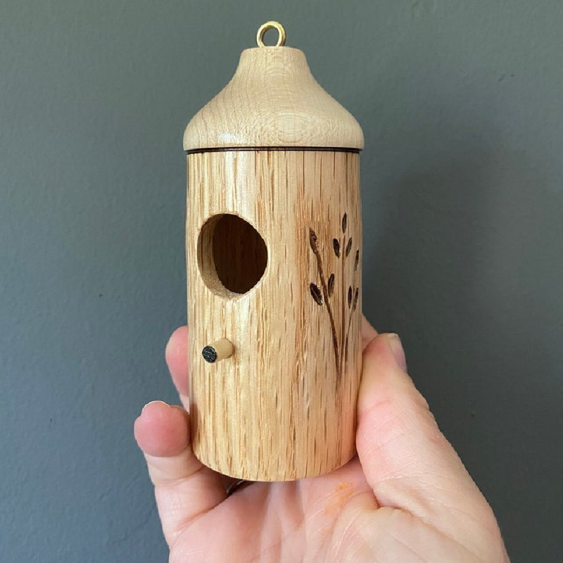 Hummingbird House Birdhouse Wooden Gift