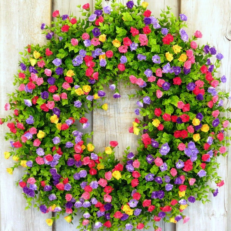 Rustic Colorful Wreath