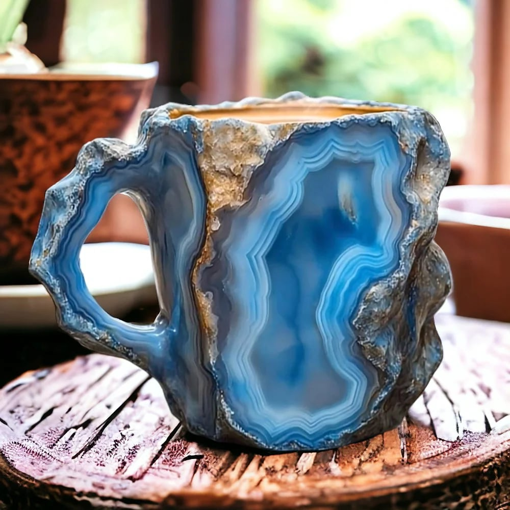 Coffee Mugs Made of Mineral Crystal