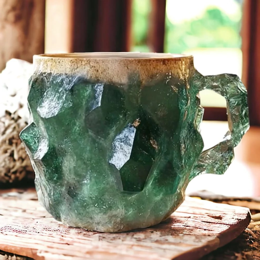 Coffee Mugs Made of Mineral Crystal