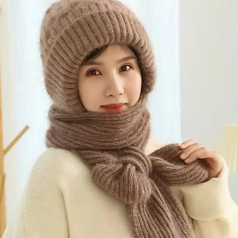 Warm Winter Hat and Scarf for Women