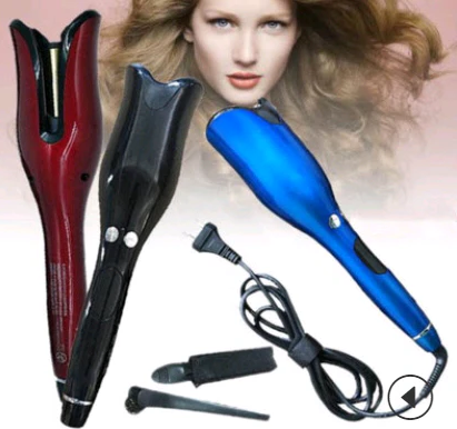 Self-Rotating Curling Iron with Ceramic Anti-Scald Protection