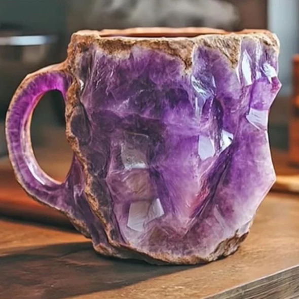 Coffee Mugs Made of Mineral Crystal